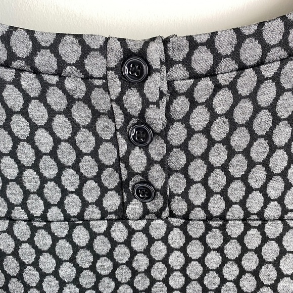 EnFocus‎ Women Charcoal Short Sleeve Oval Pattern Straight Shift Midi Dress 18W - Picture 8 of 14